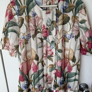 Vintage Floral Blouse